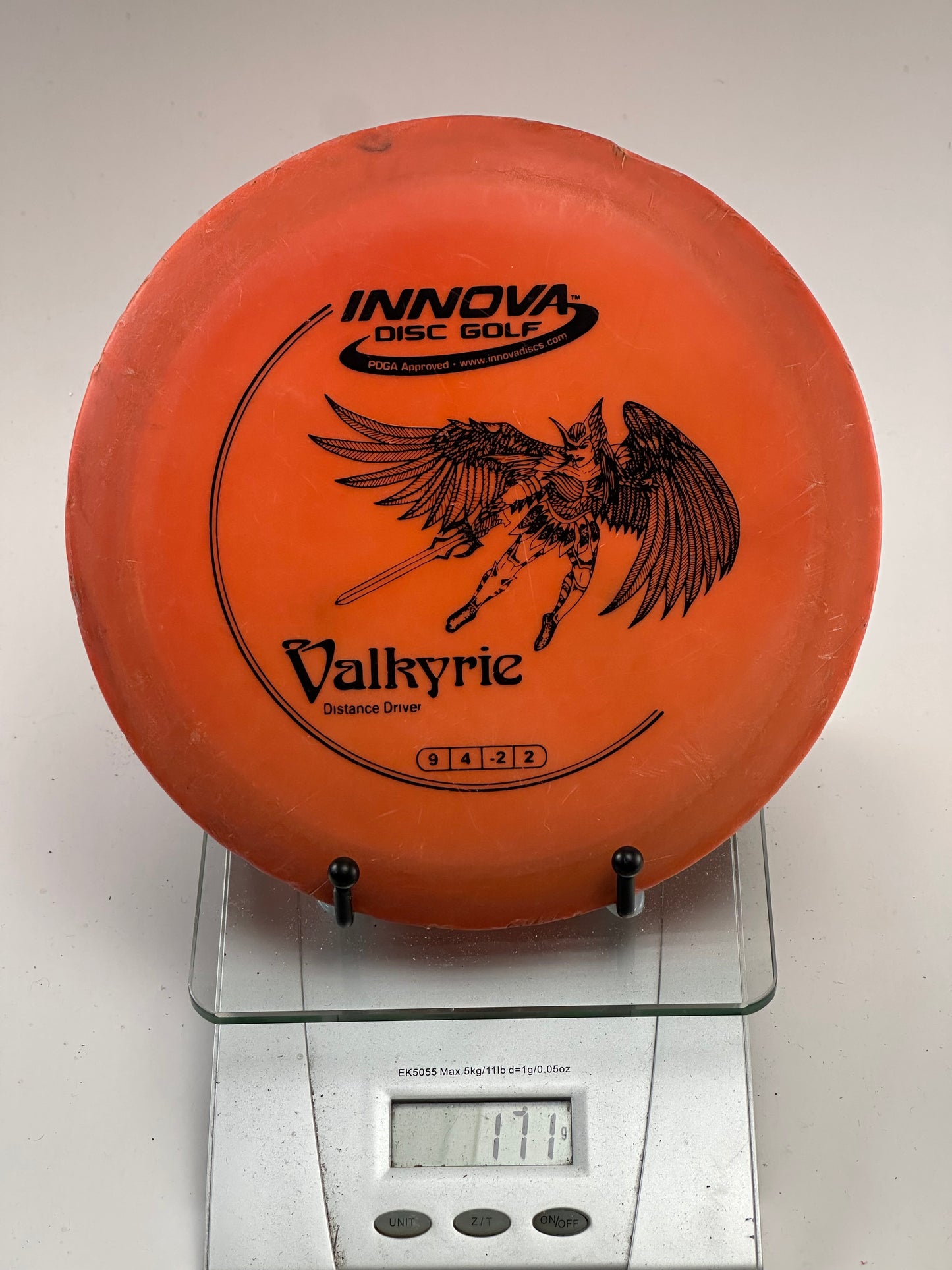 Innova DX Valkyrie Distance Driver (Orange) - Original Valkyrie Stamp
