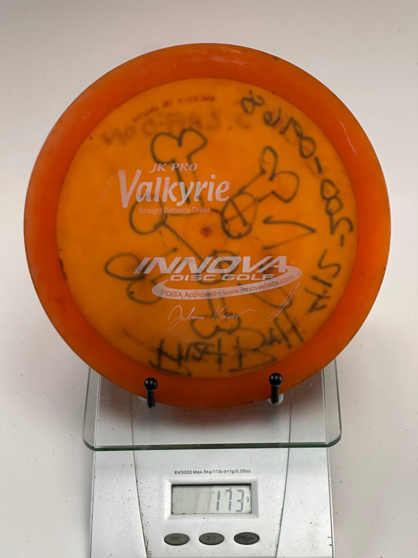Innova JK Pro Valkyrie (Juliana Korver) Orange w/ Heavy Ink