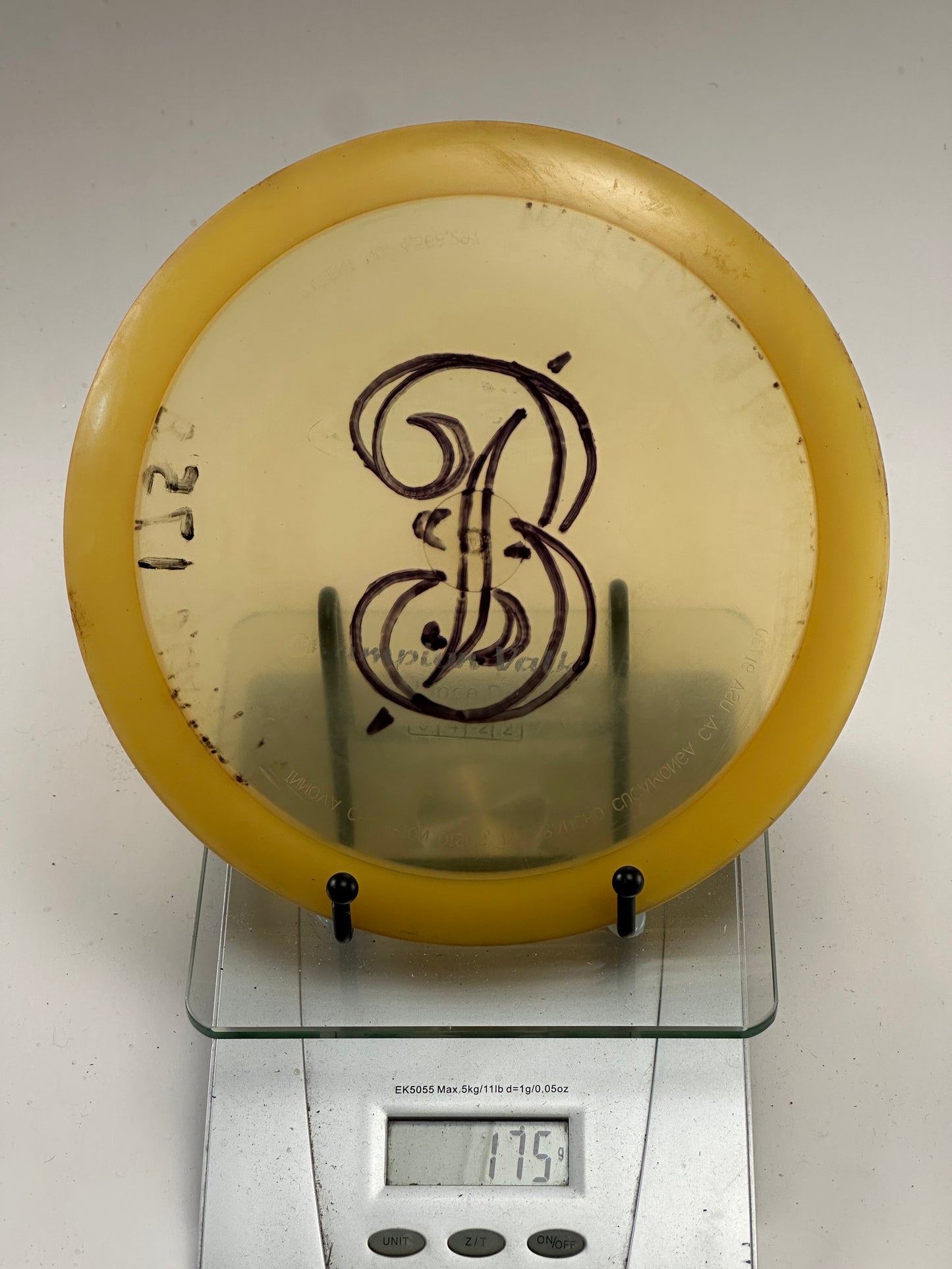 Innova Champion Edition Valkyrie – Two-Color Rim (Clear/Yellow) w/ Ink Art