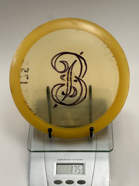 Innova Champion Edition Valkyrie – Two-Color Rim (Clear/Yellow) w/ Ink Art