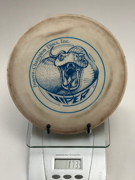 Innova Viper DX (White) with Blue Snake Stamp