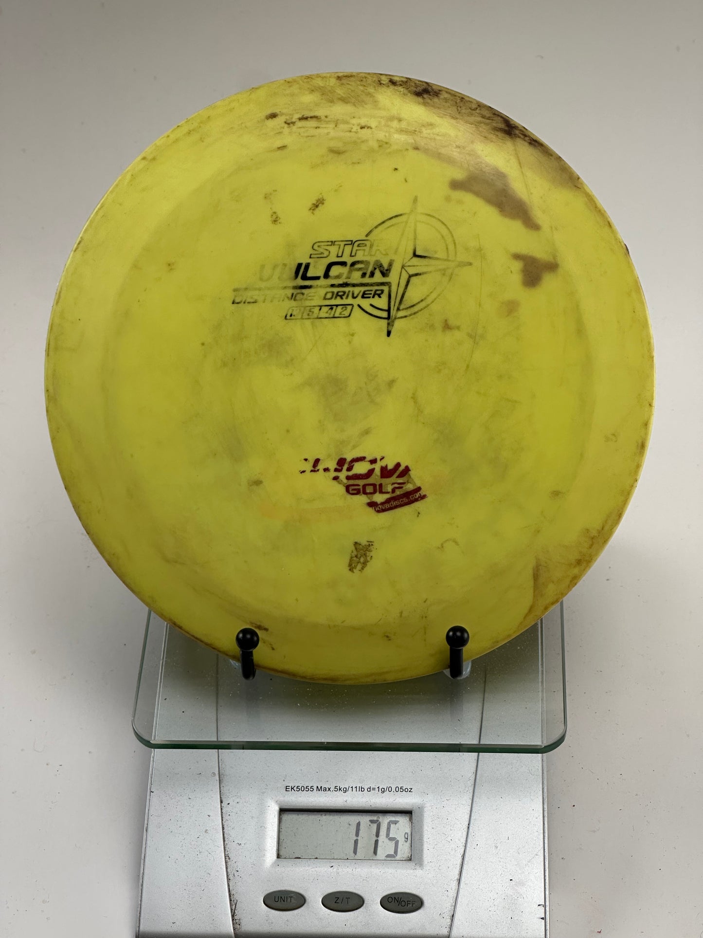 Innova Star Vulcan Distance Driver (Yellow) - Used, Inked