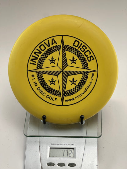 Innova DX Whale Putter - Yellow w/ Black Compass Stamp