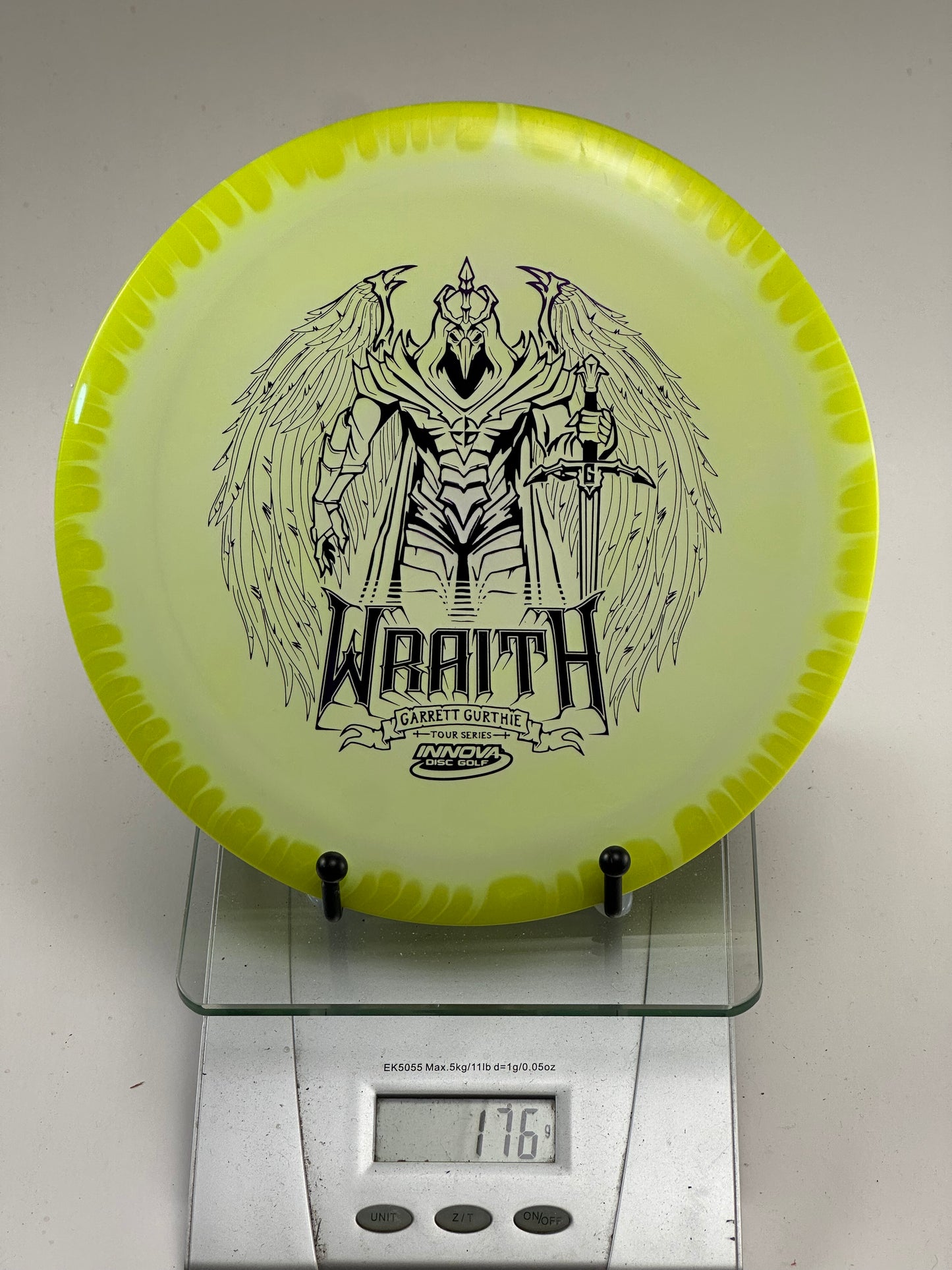 Innova Wraith – Garrett Gurthie Tour Series Swirly Star (Yellow Rim)