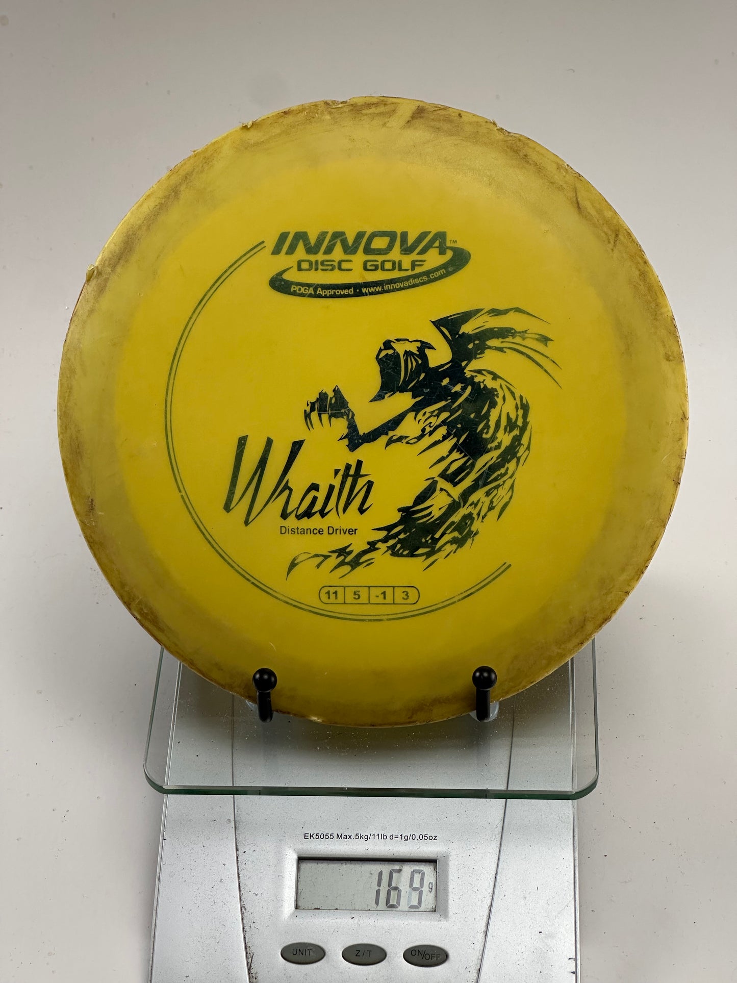 Innova Wraith DX Yellow Distance Driver (Used)