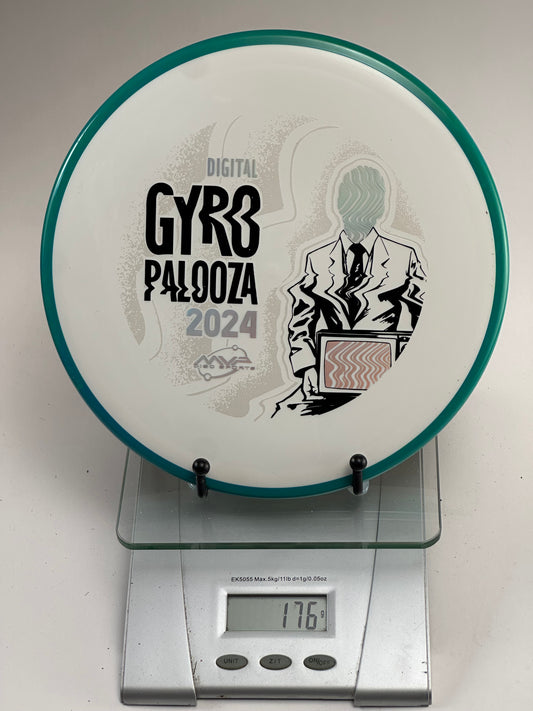 MVP Neutron Balance (Gyropalooza 2024) White w/ Aqua Rim