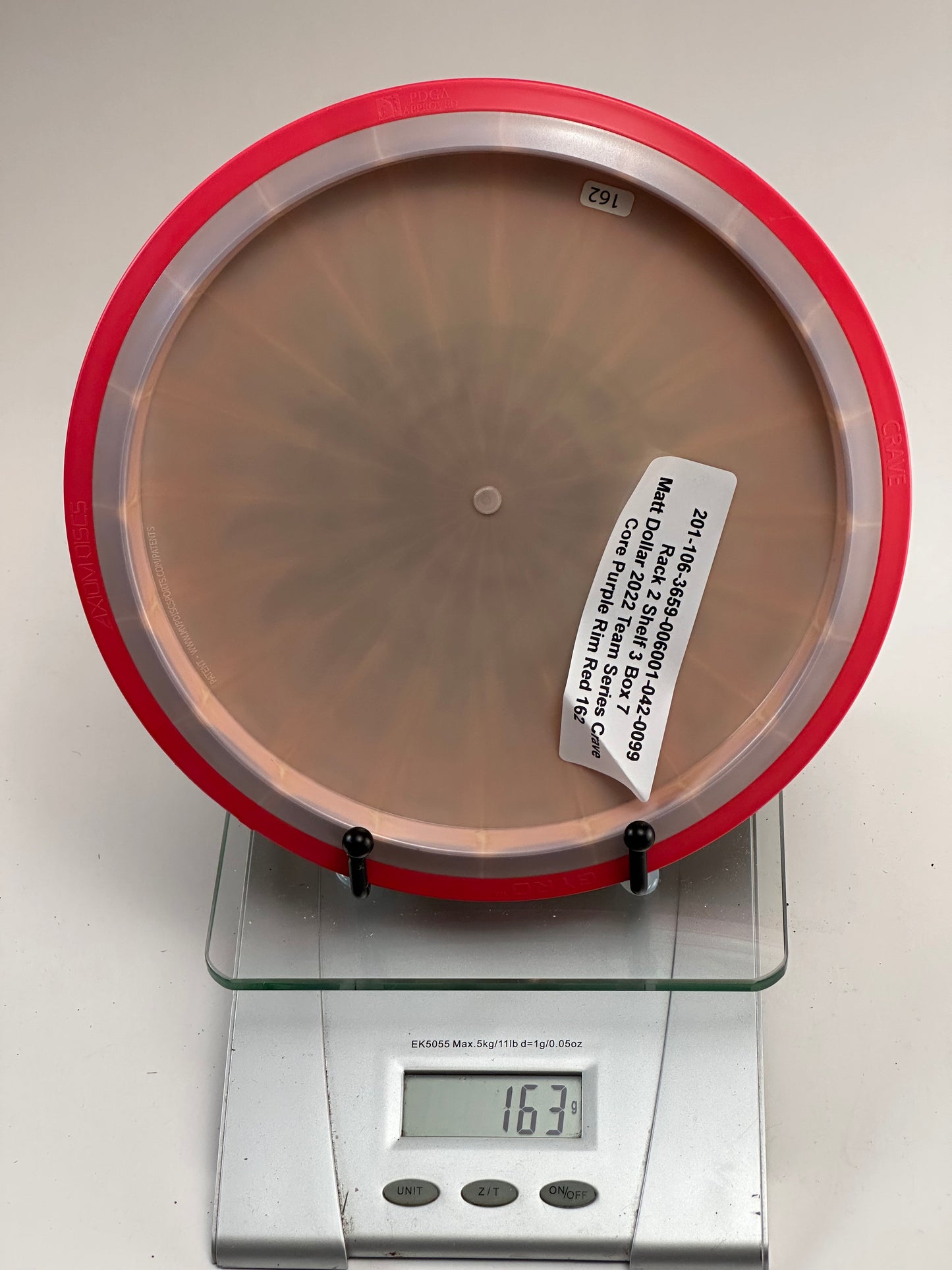 MVP Neutron Crave (Lab Second) 163g – Red Rim, Swirly Translucent Core