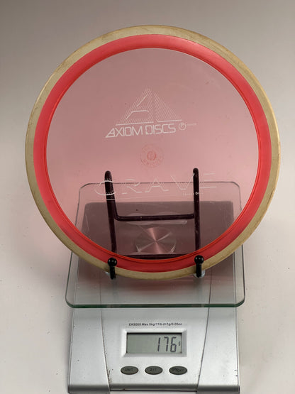 Axiom Crave Proton Fairway Driver 176g (Transparent Pink w/ Red Rim)