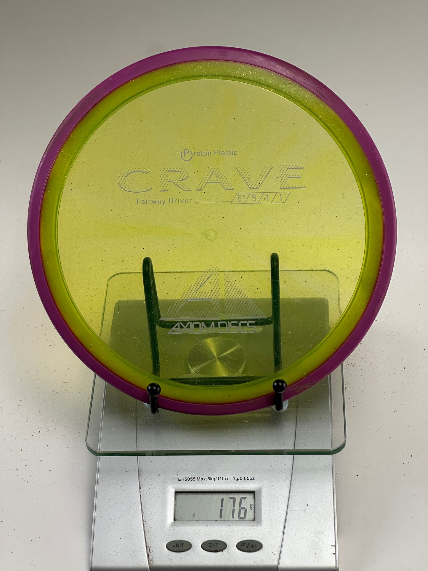 Axiom Crave Proton Fairway Driver – Yellow w/ Purple Rim