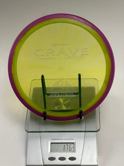 Axiom Crave Proton Fairway Driver – Yellow w/ Purple Rim
