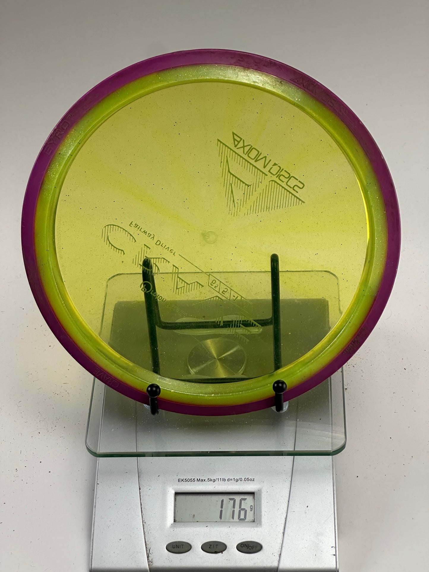 Axiom Crave Proton Fairway Driver – Yellow w/ Purple Rim
