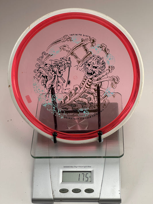 MVP Eclipse Deflector Overstable Glow Midrange - Pink w/ White Rim (175g)