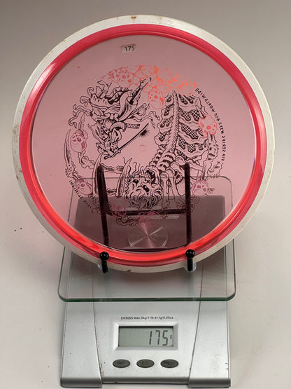 MVP Eclipse Deflector Overstable Glow Midrange - Pink w/ White Rim (175g)