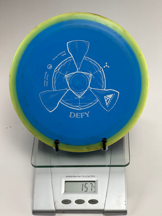 Axiom Neutron Defy 157g Blue w/ Yellow Rim Distance Driver