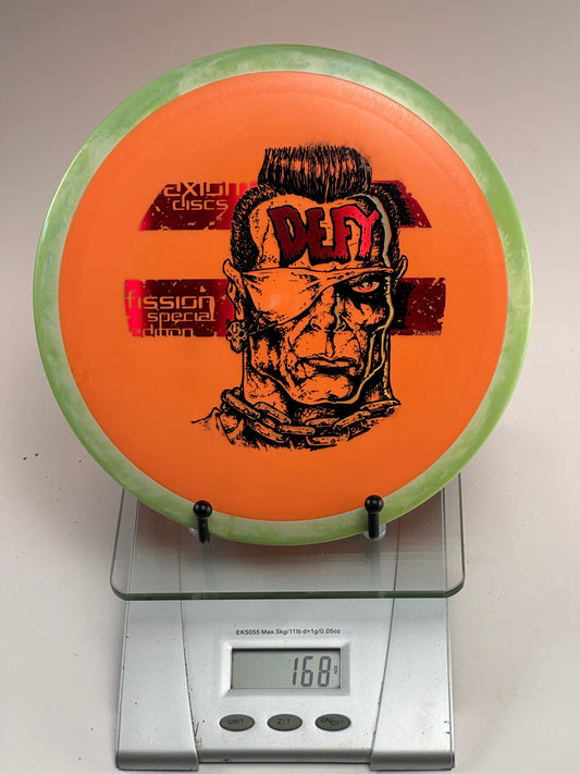 Axiom Defy Fission Special Edition 168g Orange/Green Overstable Driver