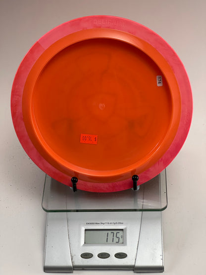 MVP Neutron Delirium Distance Driver (Orange w/ Pink Rim) 175g
