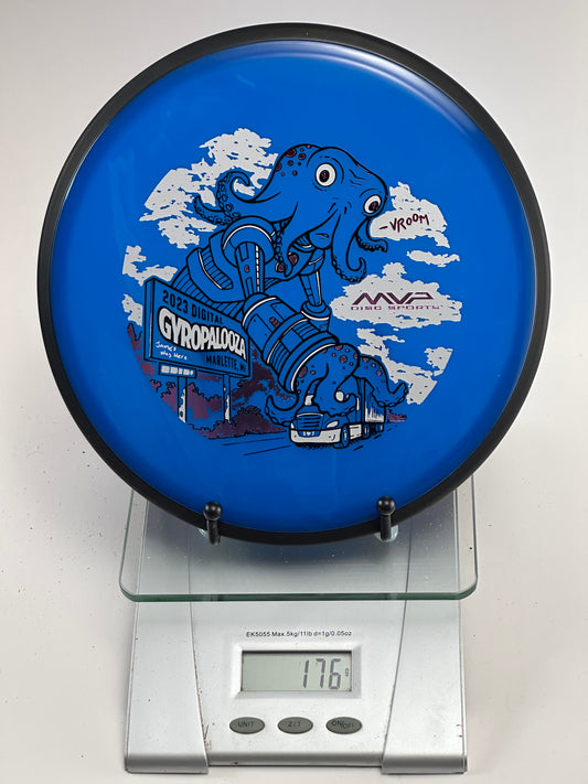 MVP Neutron Detour Gyropalooza 2023 Octopus Stamp (Blue/Black Rim)