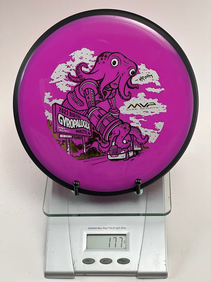 MVP Neutron Detour – Gyropalooza 2023 Octopus Stamp (Pink/Black Rim)