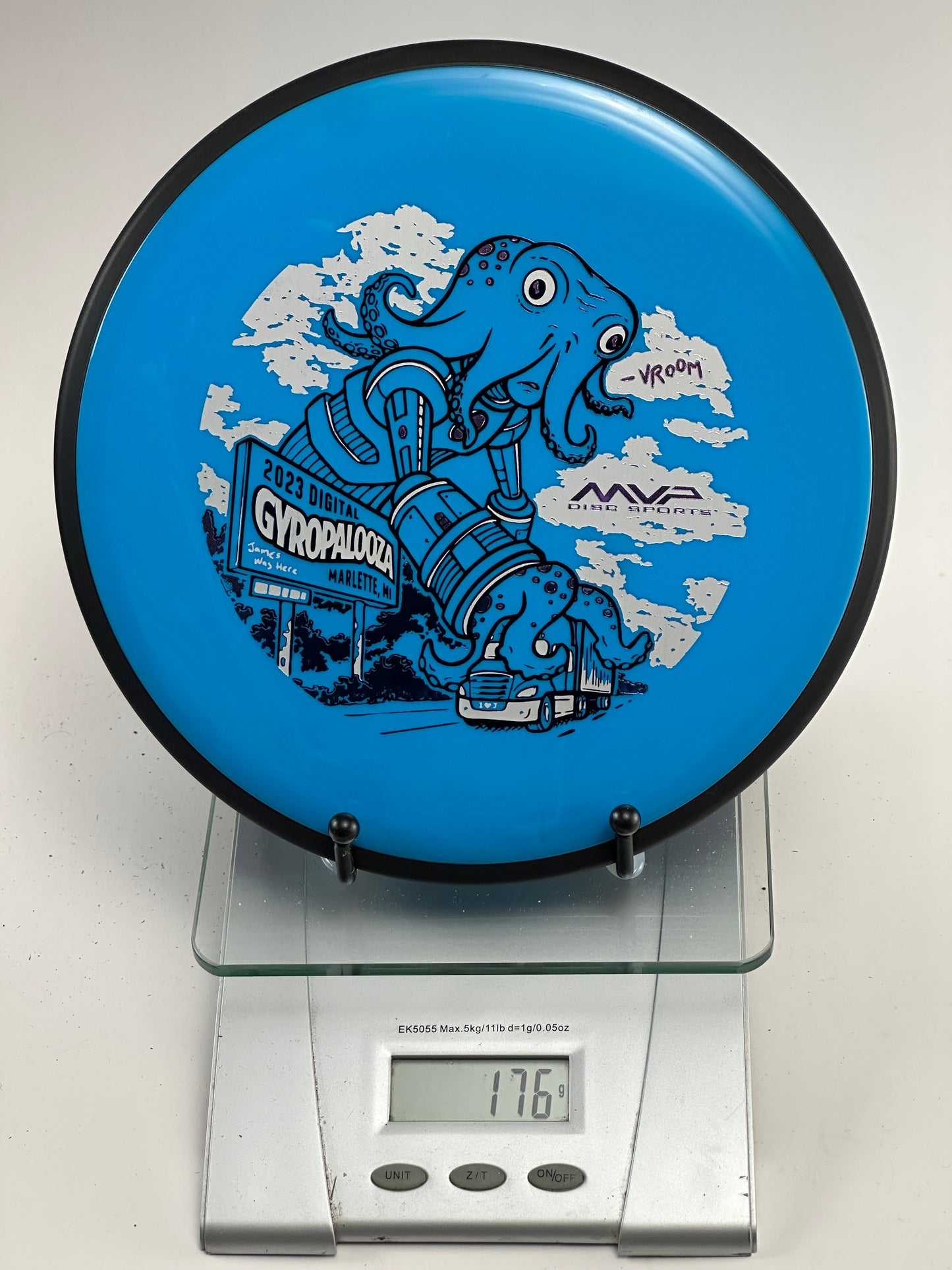 MVP Neutron Detour – 2023 Gyropalooza Octopus Stamp (Blue/Black Rim)