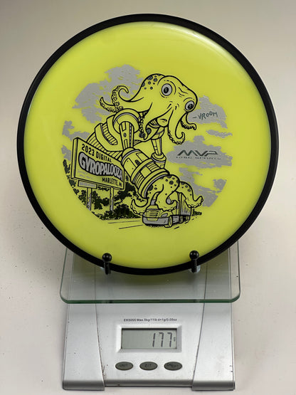 MVP Neutron Detour Gyropalooza 2023 Octopus Stamp (Yellow/Black Rim)