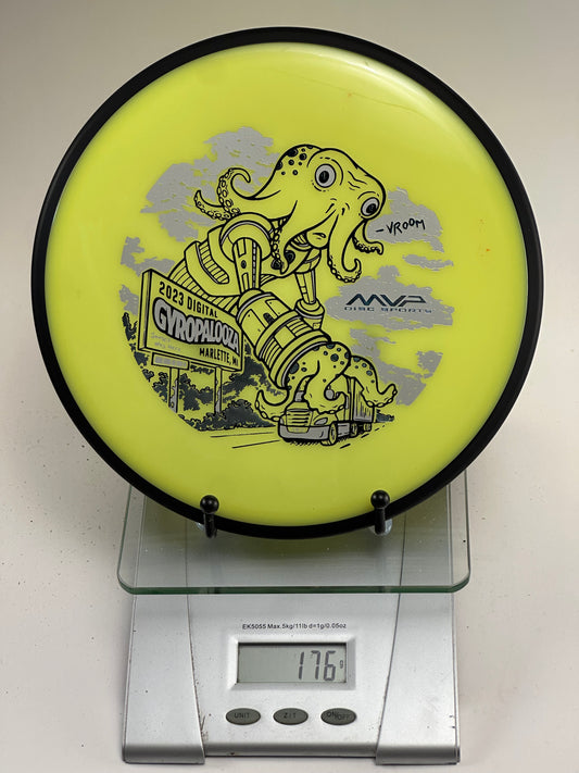 MVP Neutron Detour Gyropalooza 2023 Octopus Stamp (Yellow/Black Rim)