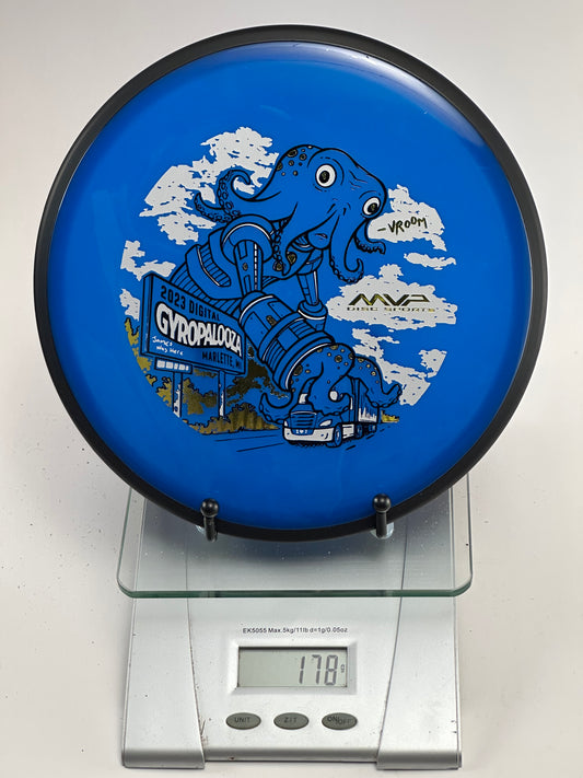 MVP Neutron Detour – Gyropalooza 2023 Octopus Stamp (Blue/Black Rim) 178g
