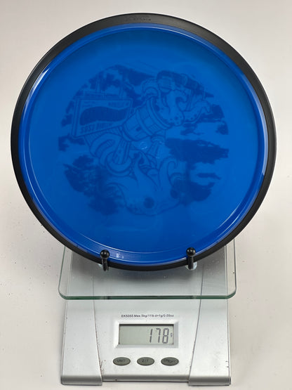 MVP Neutron Detour – Gyropalooza 2023 Octopus Stamp (Blue/Black Rim) 178g