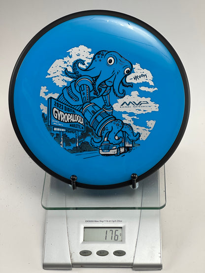 MVP Neutron Detour Gyropalooza 2023 Octopus Stamp (Blue/Black Rim) 176g
