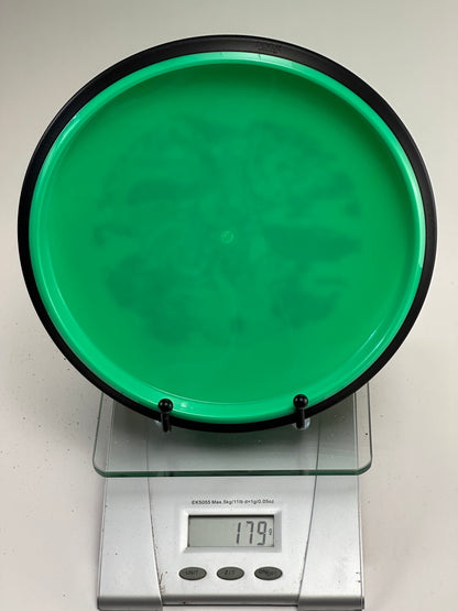 MVP Neutron Detour (Gyropalooza 2023) Octopus Stamp - Green/Black Rim 179g