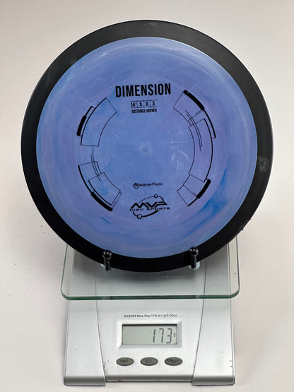 MVP Dimension Neutron Distance Driver (Swirly Blue, Black Rim)