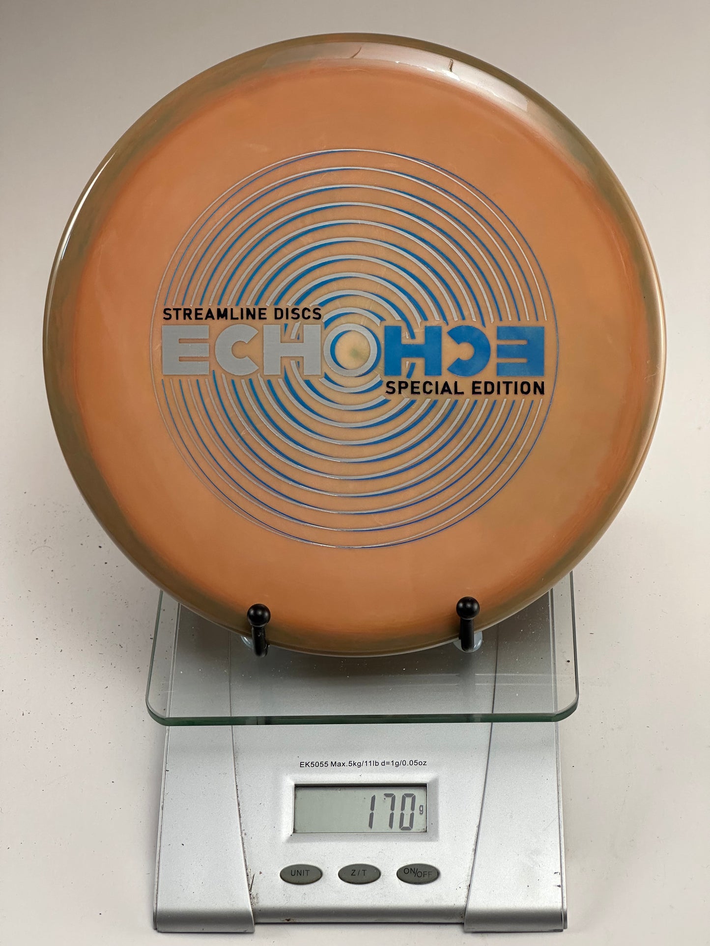 MVP Echo Special Edition Neutron Disc Golf Disc (170g) - Orange/Green Swirl