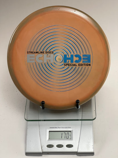 MVP Echo Special Edition Neutron Disc Golf Disc (170g) - Orange/Green Swirl