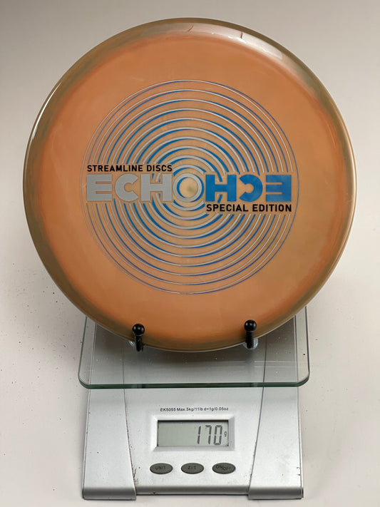 MVP Echo Special Edition Neutron Disc Golf Disc (170g) - Orange/Green Swirl