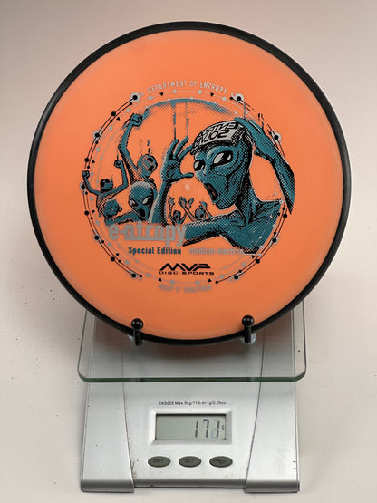 MVP Entropy Special Edition Medium Electron Putter - Orange/Black Rim
