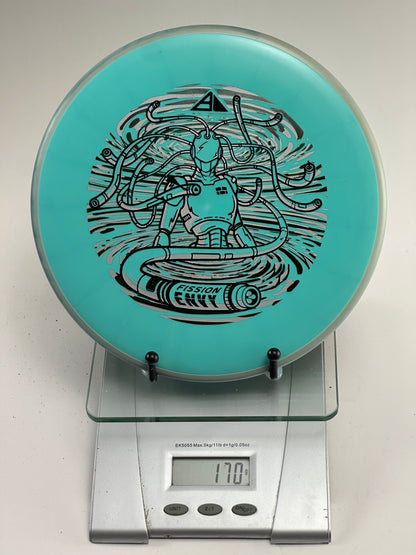 MVP Fission Envy Putter – Turquoise Robot Stamp (170g)