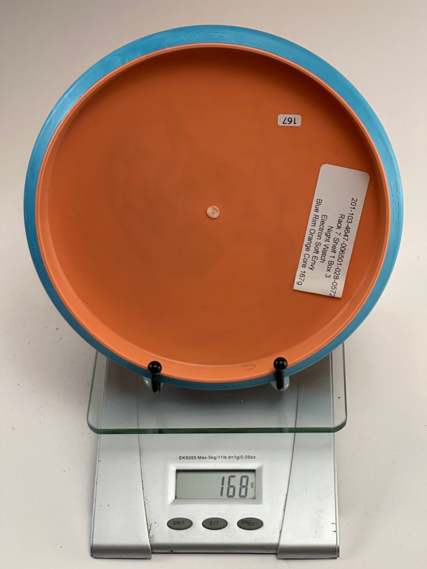 MVP Electron Firm Envy Putter – Orange w/ Blue Rim, Minotaur Stamp (168g)