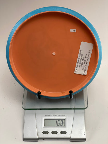 MVP Electron Firm Envy Putter – Orange w/ Blue Rim, Minotaur Stamp (168g)
