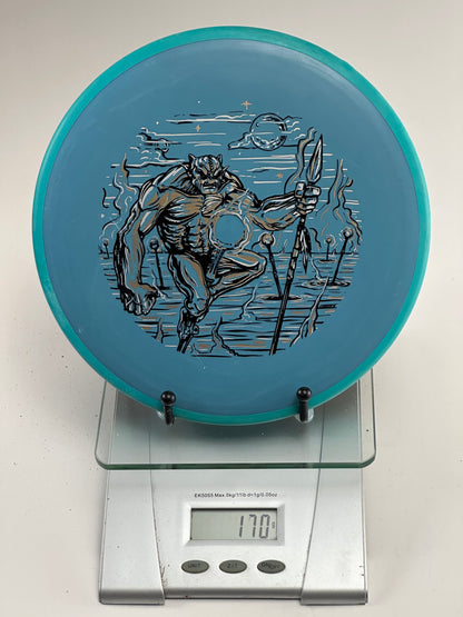 MVP Envy Electron Firm Putter/Approach – Blue w/ Turquoise Rim (Minotaur Stamp)