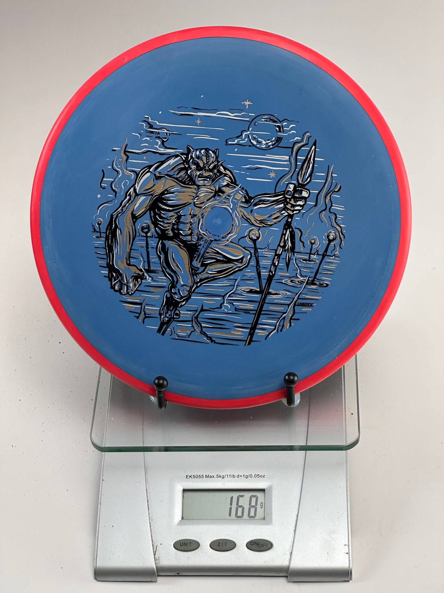 MVP Envy | Electron Soft | Blue w/ Red Rim | Minotaur Stamp | 168g