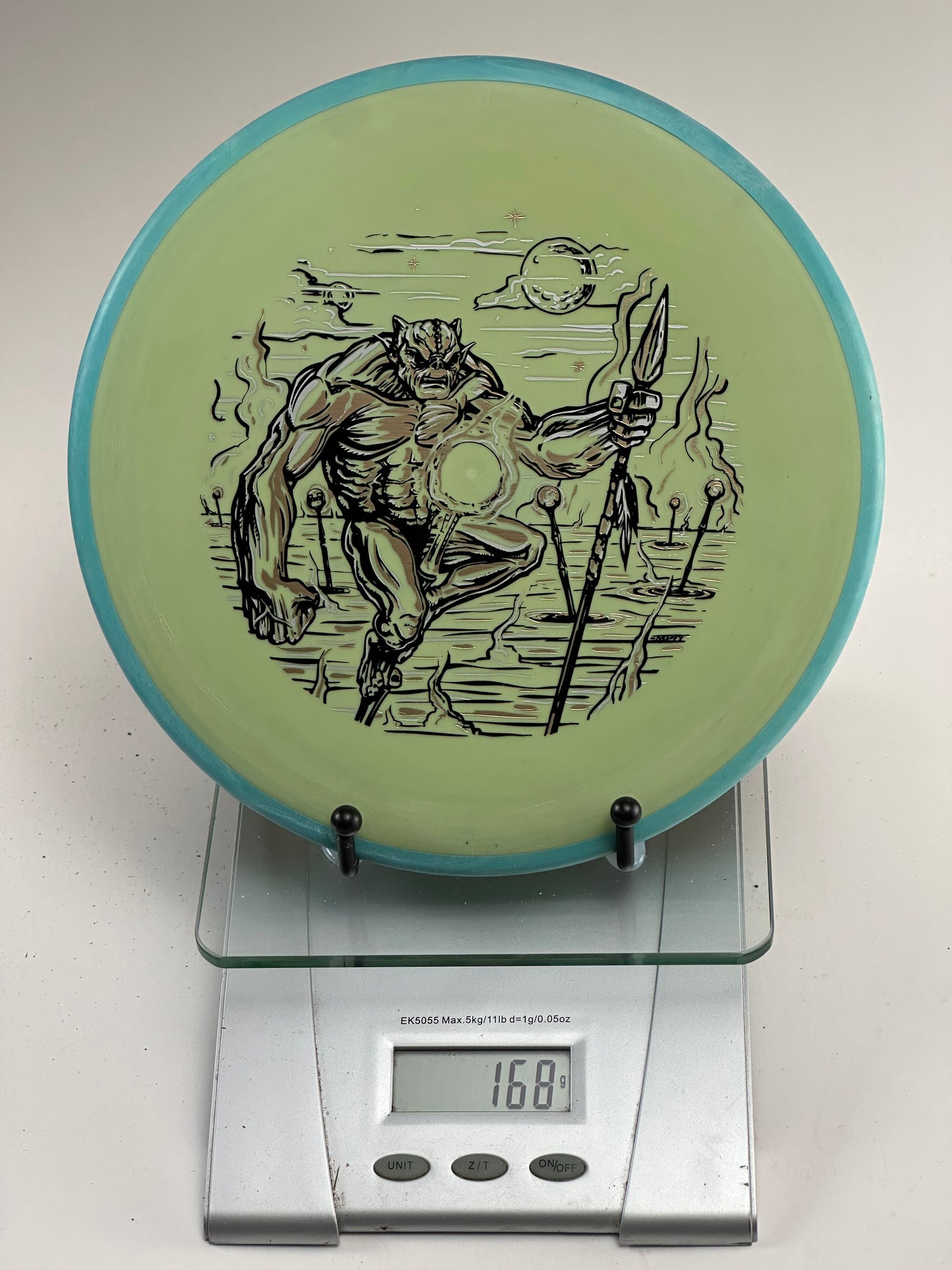 MVP Envy Eclipse Glow Putter – Light Green w/ Turquoise Rim (Minotaur Stamp)