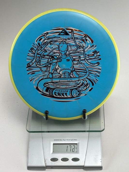 MVP Fission Envy Putter (Robot Stamp) Blue w/ Yellow Rim 172g