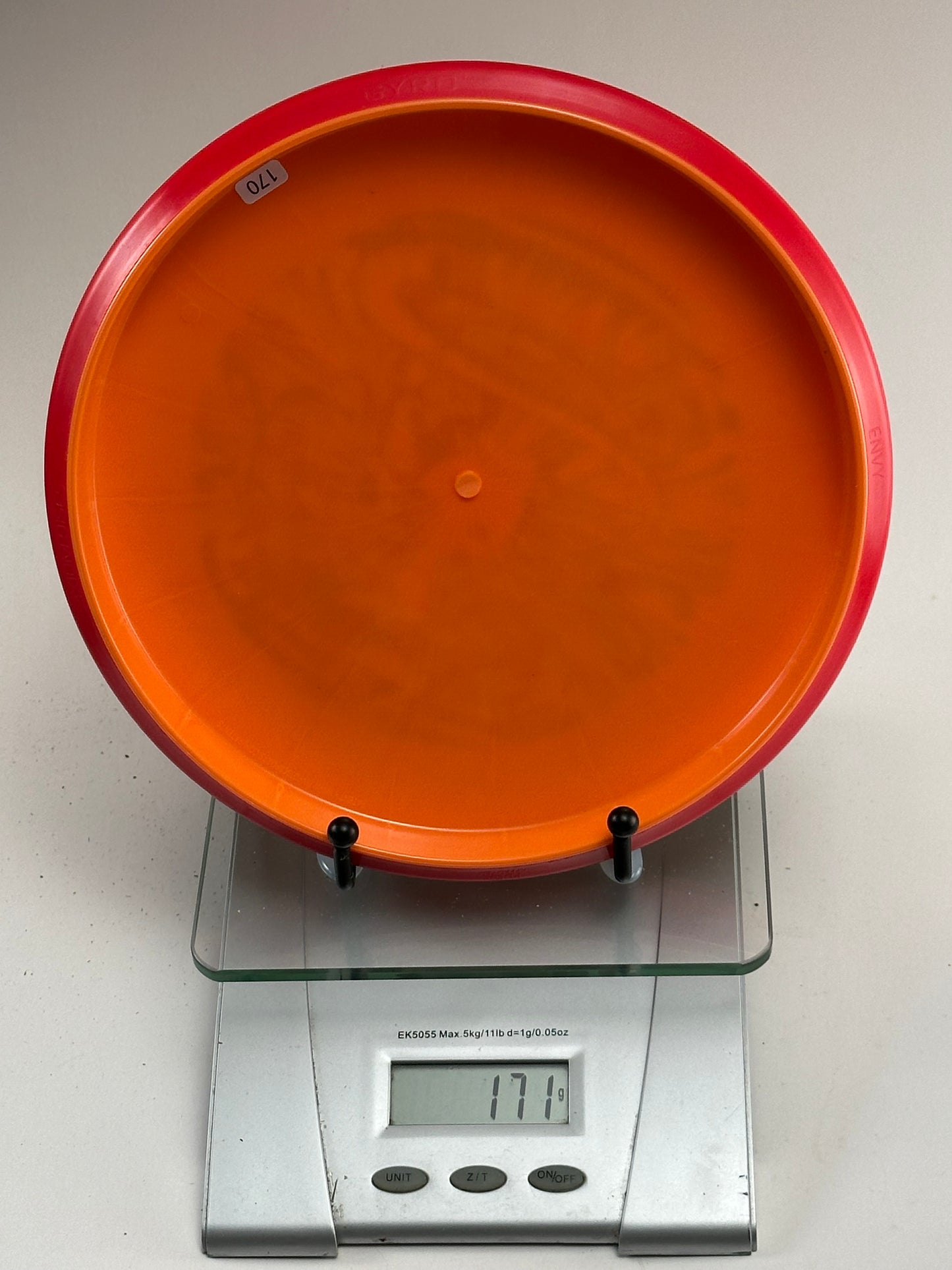 MVP Fission Envy 171g Orange w/ Red Rim Robot Stamp