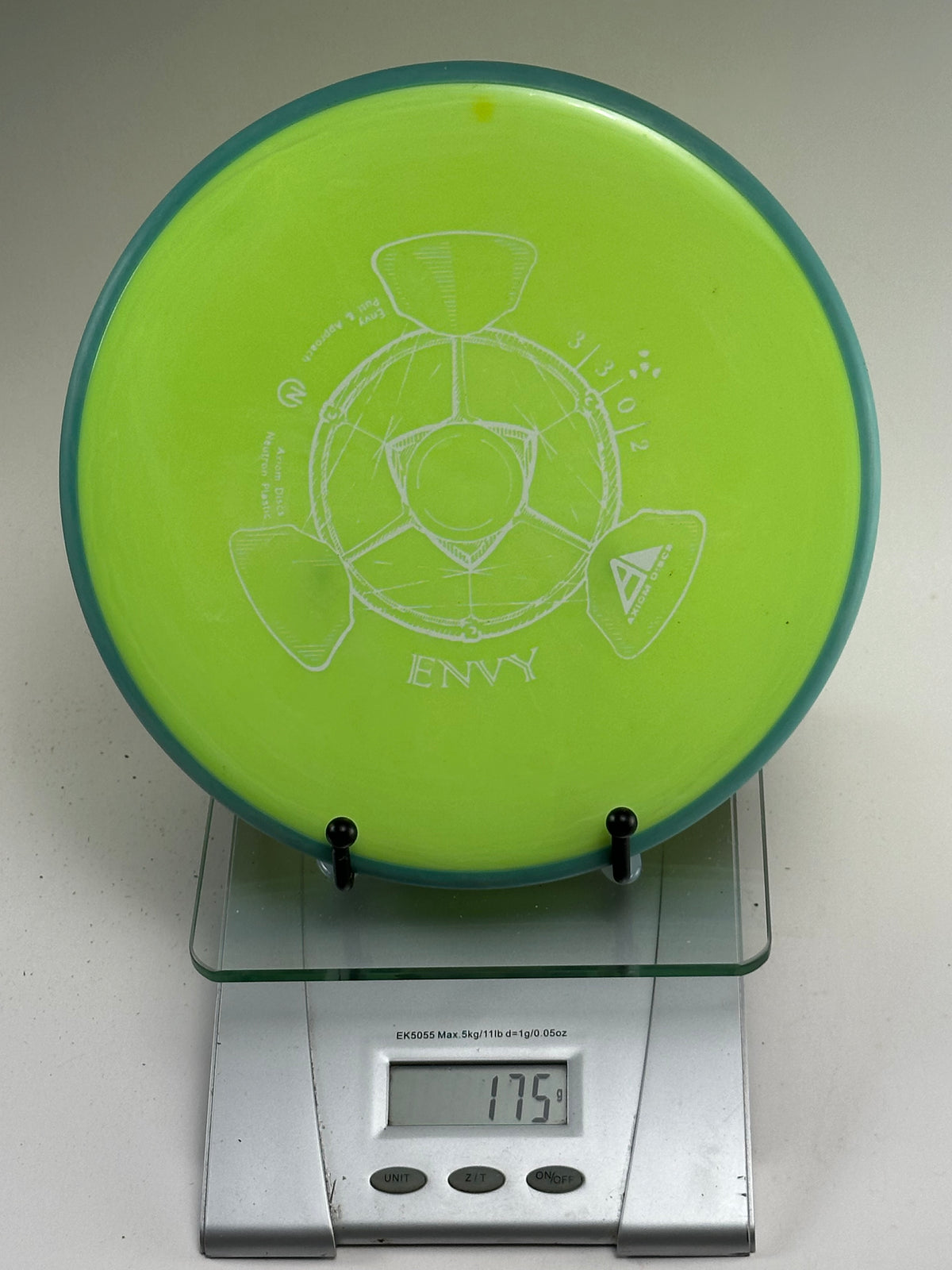 MVP Neutron Envy Approach Putter | Lime Green w/ Aqua Rim | 175g
