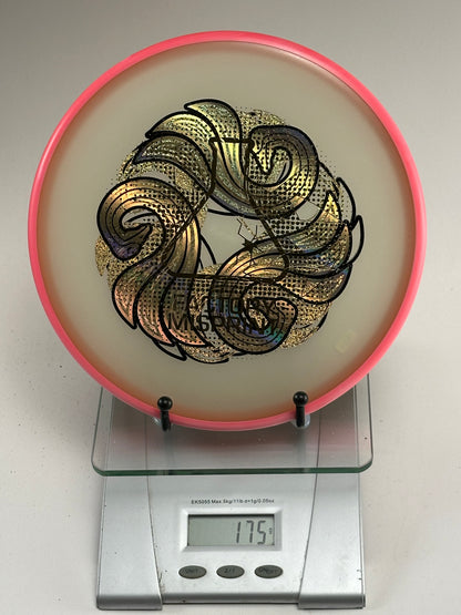 MVP Plasma Envy 175g – Pink Rim / Cream Translucent – Gold Holo Swirl Stamp