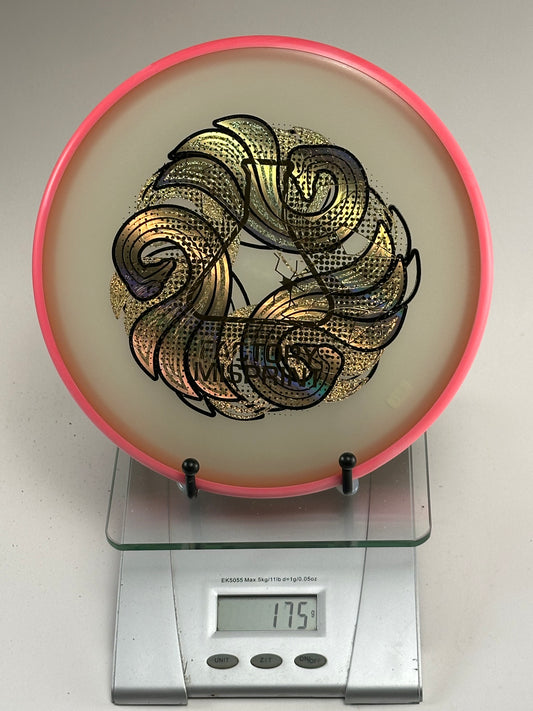 MVP Plasma Envy 175g – Pink Rim / Cream Translucent – Gold Holo Swirl Stamp