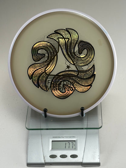 MVP Plasma Envy 177g – Cream Translucent w/ White Rim, Gold Holo Stamp