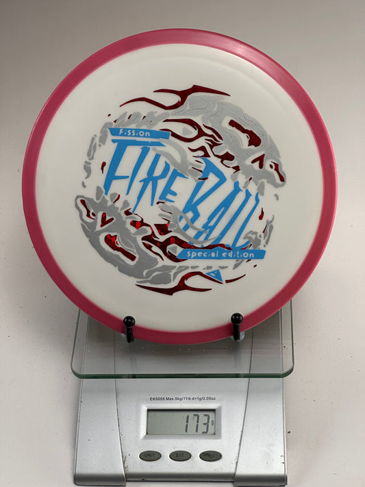 MVP Fission Fireball Special Edition – White w/ Red Rim, Red/Blue Stamp