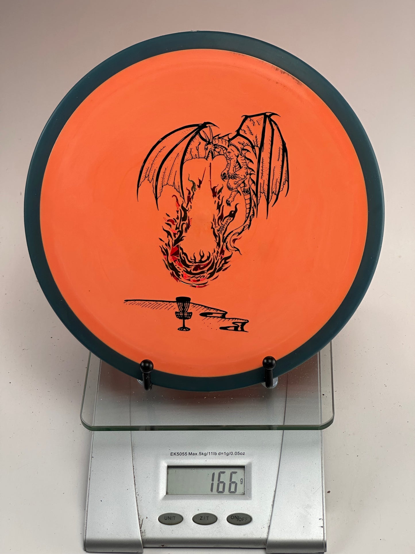MVP Fireball (Fission) Orange w/ Dark Rim Dragon Stamp – 166g