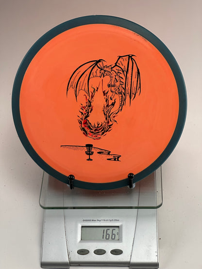 MVP Fireball (Fission) Orange w/ Dark Rim Dragon Stamp – 166g