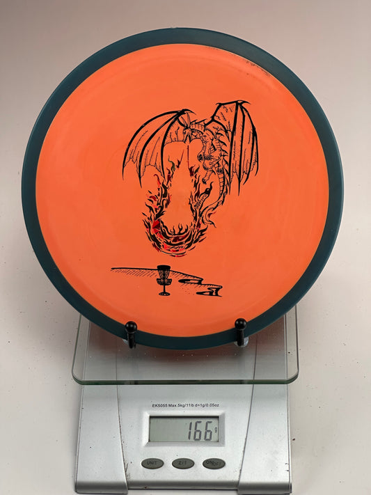 MVP Fireball (Fission) Orange w/ Dark Rim Dragon Stamp – 166g